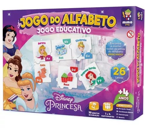 Brinquedo Educativo Princesas Jogo Do Alfabeto