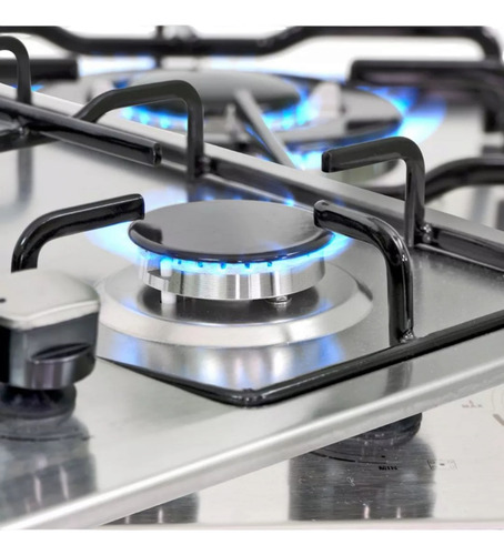 Cocina Encimera De 5 Platos Con Chispero Color Plateado