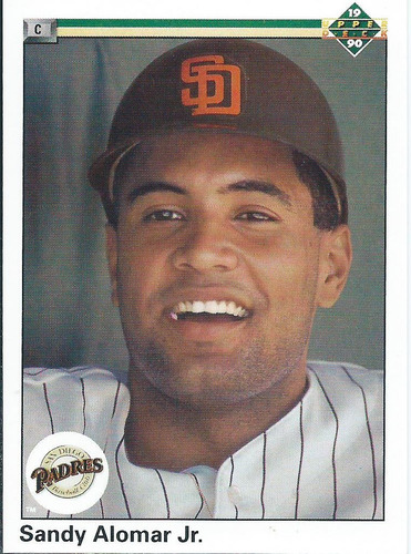 Barajita Sandy Alomar Jr. Upper Deck 1990 #655 Padres