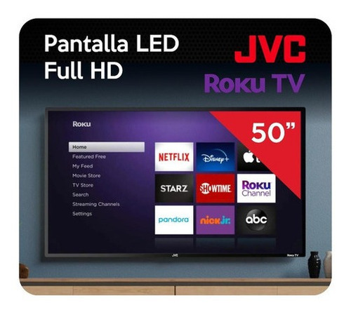 Pantalla Smart Tv Jvc Si50ur Roku Led Ultra Hd 50 Pulgadas - Excelente (Reacondicionado)