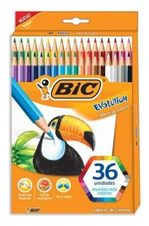2 Cajas Colores Bic Evolution 36pzas