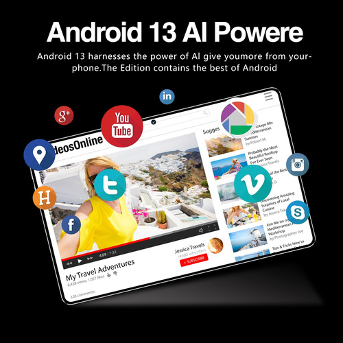 Tablet Android 13 11.6 512gb+12gb Ram Sim Con Teclado