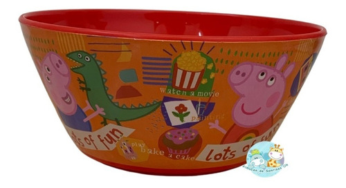 Bowl Cuenco Plástico Bebe Cerdita Peppa Pig 