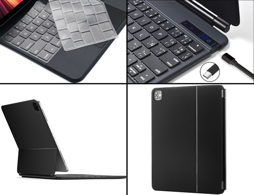 Imagen 6 de 7 de Teclado Magic Trackpad Para Apple iPad 11 2021 2020 2018 Ñ