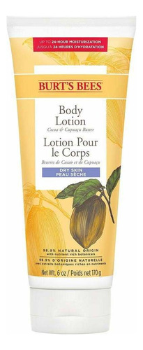  Loción reparadora para cuerpo Burt's Bees Cuidado Corporal Loción corporal altamente reparadora de mantequillas de cacao y cupuazú en pomo 170g