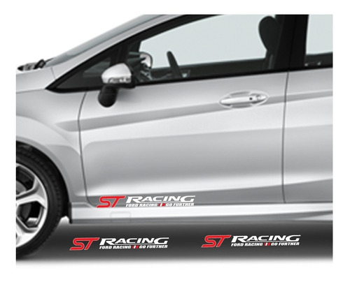 Sticker St Racing Go Further Lateral Compatible Con Fiesta  