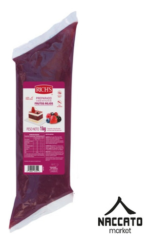 Salsa De Frutos Rojos Rich X 6 Kg Pulpa Relleno