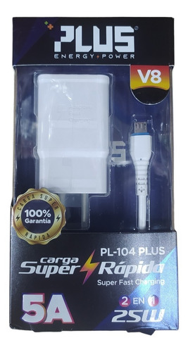 Cargador Celular Con Cable Micro Usb Tipo C Plus 5a