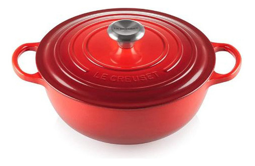 Marmita Em Ferro Le Creuset Signature 26cm Vermelha Cor Única