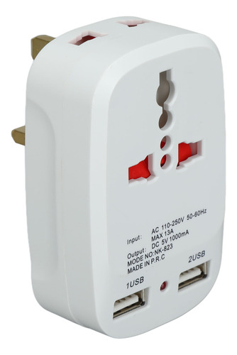 Adaptador De Viaje Convertidor Universal Enchufe De