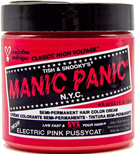 Manic Panic Electric Pink Pussycat Tinte Para El Cabello - C