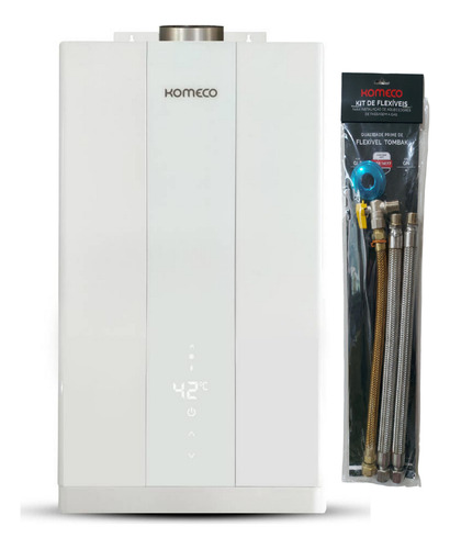 Aquecedor Komeco Ko 16 Wh Home 16 Litros Glp Com Kit Ligação