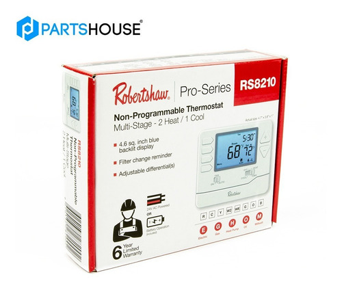 Termostato De Pared Robertshaw Rs8210