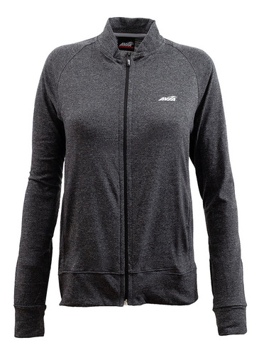 Campera Avia Moulinee Mujer Algodon Original Gris