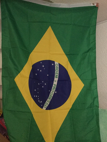 Bandera De Brasil Medida Oficial 90cm X 150cm Envio Gratis