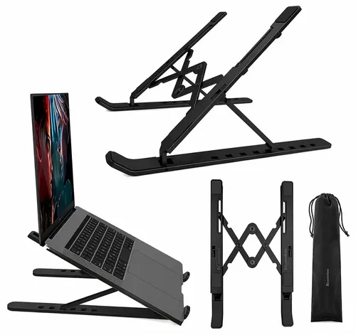 Suporte de Alumínio Ajustável Dobrável para Notebook: imagem 2