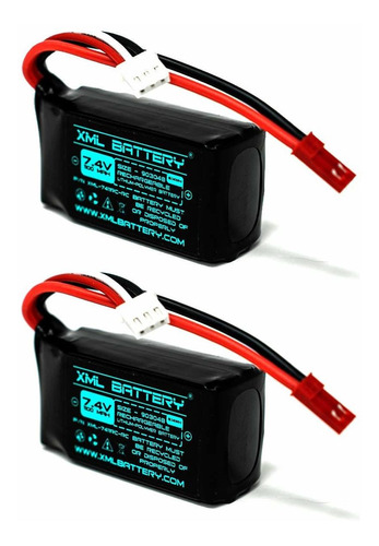 2 Baterias Lipo 7.4v 1100mah 2s Jst Xml Battery