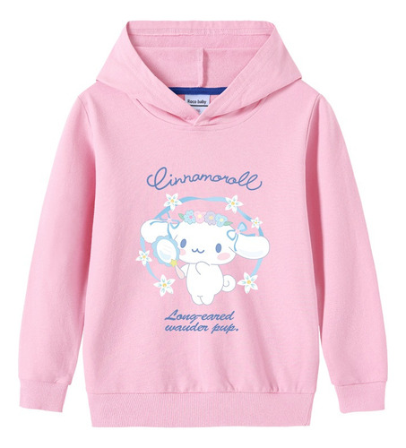 Sudadera Con Capucha Cinnamoroll Para Niños En Primavera