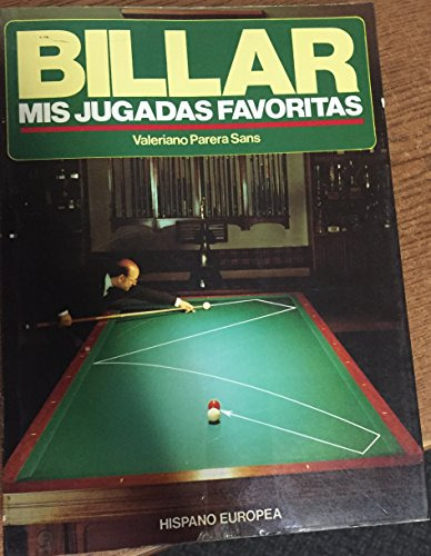 Libro Billar, Mis Jugadas Favoritas De Valeriano Parera Sans