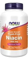 Comprar Suplemento en cápsulas vegetales NOW Premium Niacina sin rubor 5000 mg 180 cps Niacina (vitamina B-3) Niacina sin rubor 500 mg 180 cps Now Foods Sabor sin sabor en un frasco de 180 ml y 180 oz