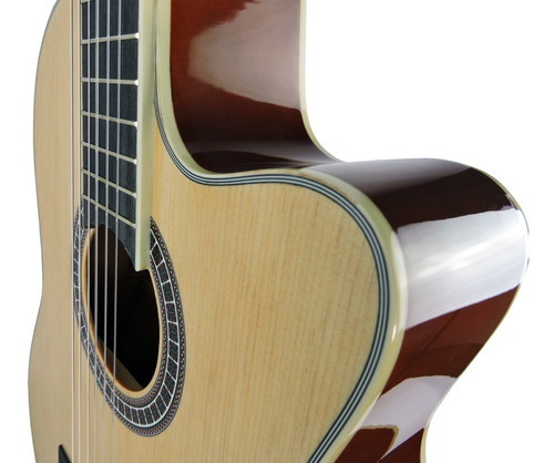 Violão Deviser Profiss Nylon Ac Cutway L-330 Nt+ Capa+ Afin