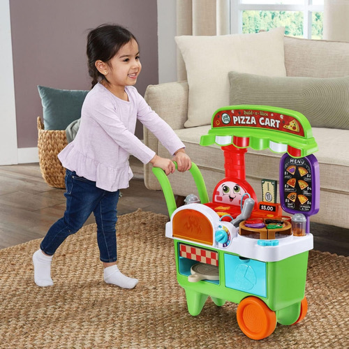 Vtech Leapfrog Juguete Carrito Para Pizza, Luces Y Sonidos. Color Verde