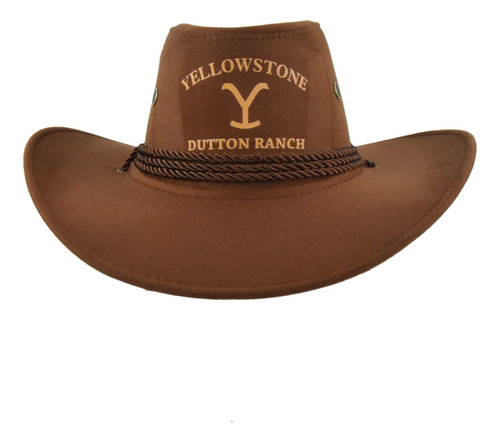 2024 De Sombrero De Vaquero De Yellowstone Con Ala Curva New