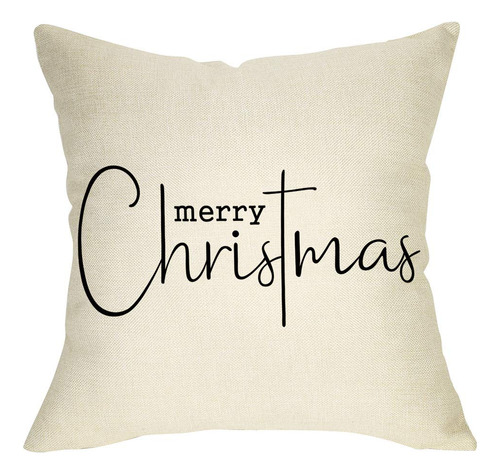 Softxpp Merry Christmas Throw Pillow Cover, 18 X 18 Inch De.