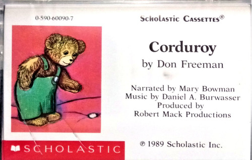 Corduroy Don Freeman Cassette Scholastic 1989 Inglés Bowman