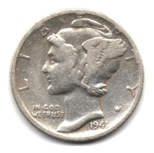 Estados Unidos 1 Dime 1941 S Plata 0,900