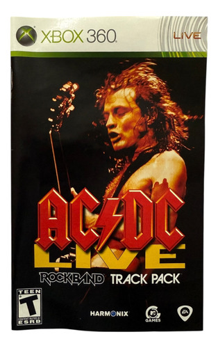 Ac/dc Live Rock Band Track Pack Para Xbox 360 Físico (Usado)