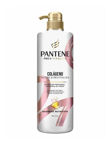 Shampoo Pantene 510 Ml Colageno Nutre Y Revitaliza