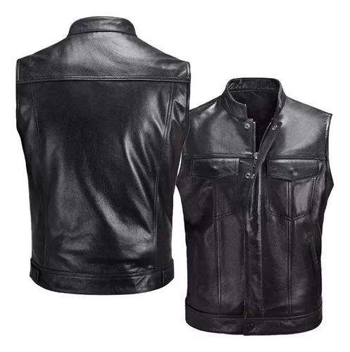 Chaqueta De Piel De Moto Chaleco De Moto Para Hombre