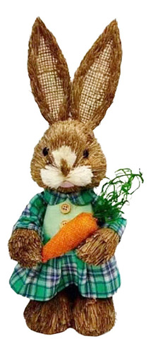 Simulación De Paja De Conejo De Pascua Conejo Artificial D