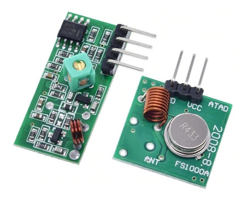 Pareja Transmisor Receptor Inalámbrico Rf 315mhz/433mhz 