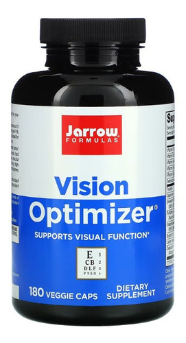 Jarrow Formulas, Vision Optimizer,  Antioxidantes Celulares Para Proteger Los Lentes De Los Ojos Del Estrés Oxidativo.apoya La Función Visual Y El Estado Antioxidante Ocular,  180 Cápsulas Vegetales.