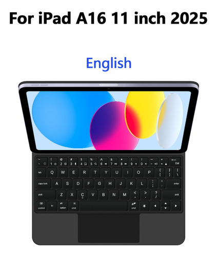 Funda Tipo Folio Magic Keyboard Para iPad A16, 11 Pulgadas,