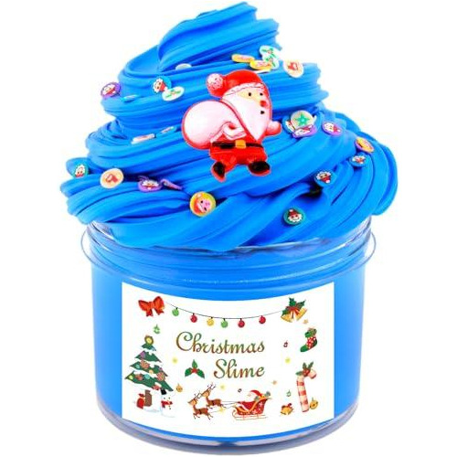Slime Suave De Navidad Con Aroma, Azul Para Niños