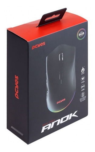 Imagem 4 de 7 de Mouse Gamer Pcyes Wireles Anok 16000 Dpi Rgb Pmgakrgb