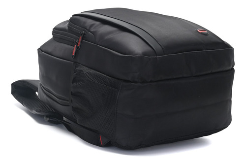 Mochila Wanderlust Portanotebook Urban Red 18p Color Negro Diseño De La Tela Liso