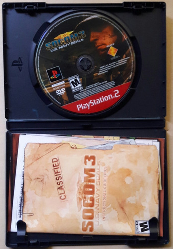 Jogo Ps2 Socom 3 Us Navy Seals Midia Física Original Zerado (Usado)