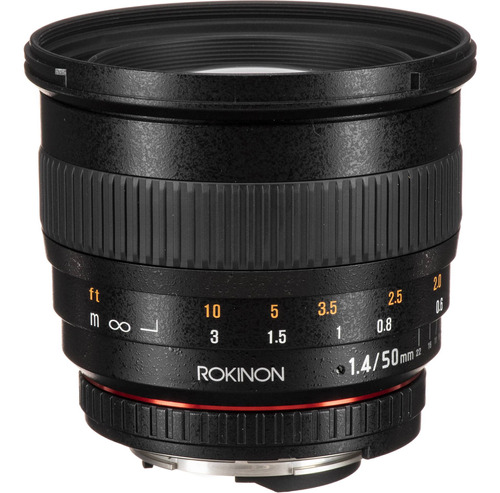 Rokinon 50mm F/1.4 As If Umc Lente Para Nikon F Mount