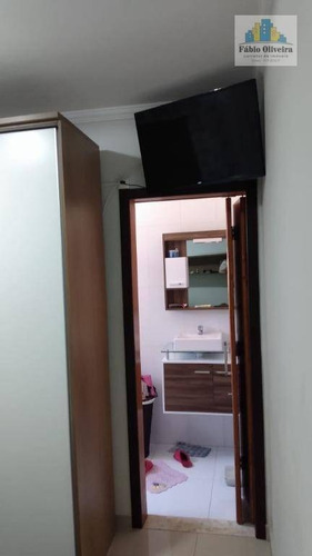 Cobertura Tipo Sem Condomínio Com Acesso Interno Com 2 Dormitórios À Venda, 63 M² Por R$ 450.000 - Vila Humaitá - Santo André/sp - Co0161
