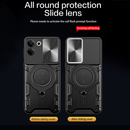 Jidihu Capa Para Tecno Camon 20 Pro 5g Slide Tem Vidro