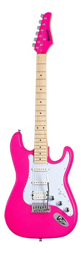 Kramer Focus Vt-211s Htp Guitarra Eléctrica Con Tremolo Color Fucsia Material del diapasón Maple Orientación de la mano Diestro