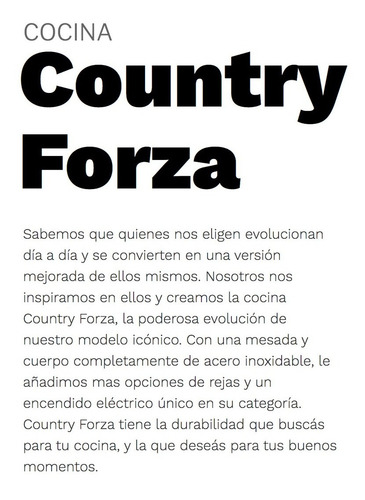 Imagen 5 de 8 de Cocina Morelli Country Forza 550 Con Encendido Visor Premium