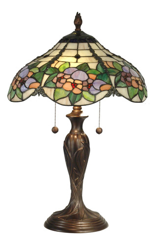 Dale Tiffany Tt90179 Lámpara De Mesa, Color Bronce Envejecid