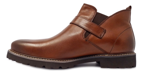 Zapato Tipo Botín Ultraligero De Cuero Con Hebilla De Hombre