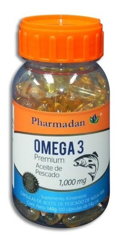 Omega 3 Aceite De Pescado 100 Caps Sabor Neutro