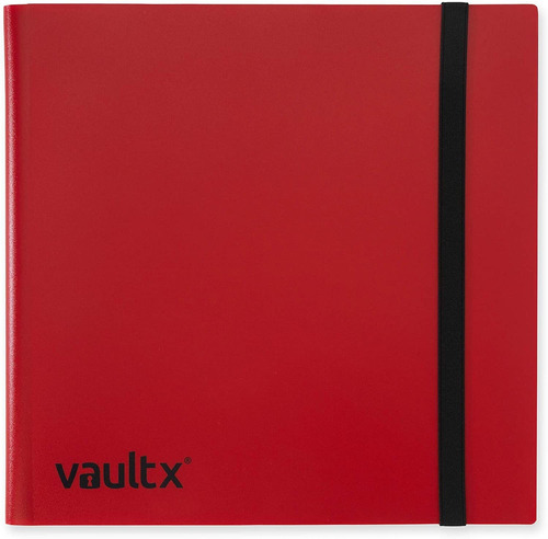 Carpeta Roja Vault X Para 480 Tarjetas De Coleccion 32x30cm